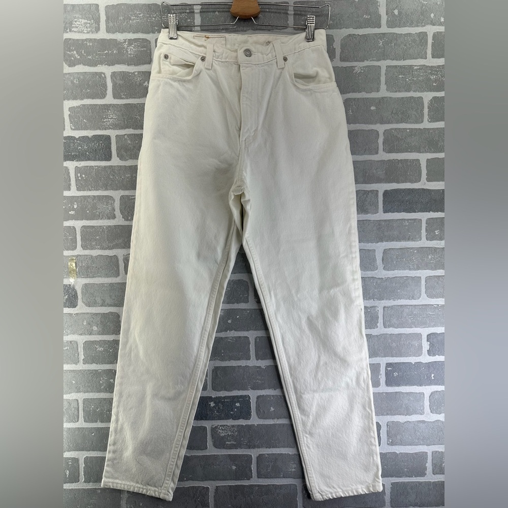 Levi’s Vintage 90s 951 Mom Jeans Orange Tag White Size‎ 10